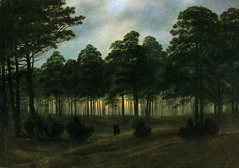 Caspar David Friedrich evening china oil painting image